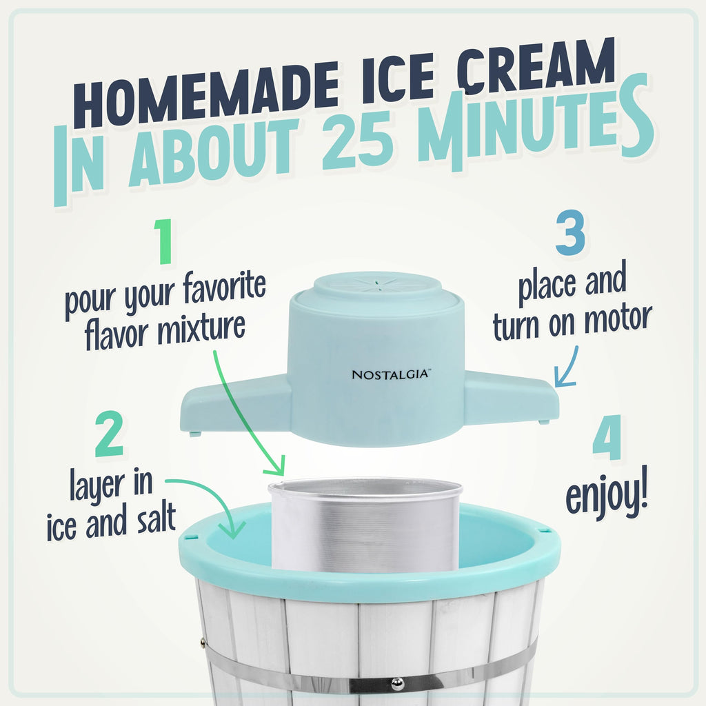Nostalgia 6-Qt Electric Ice Cream Maker