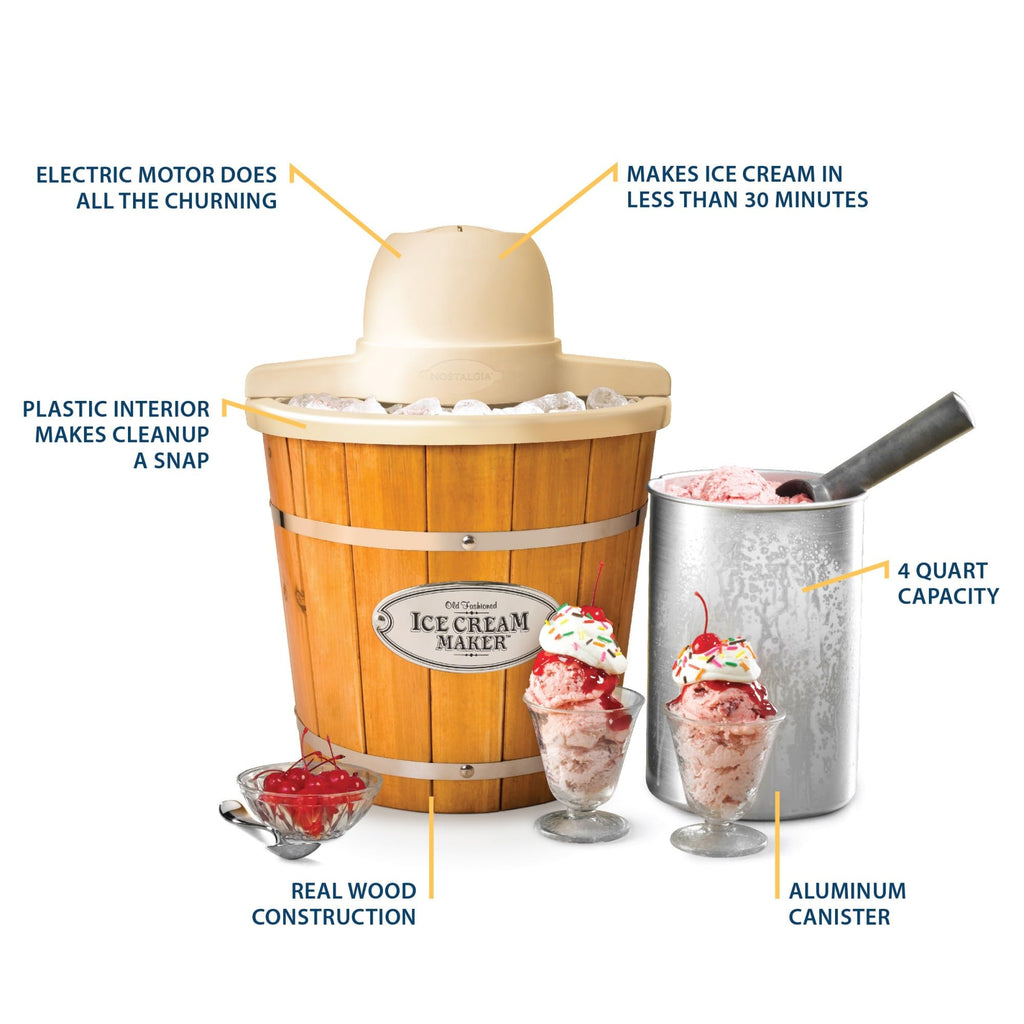 Nostalgia 6-Qt Electric Ice Cream Maker