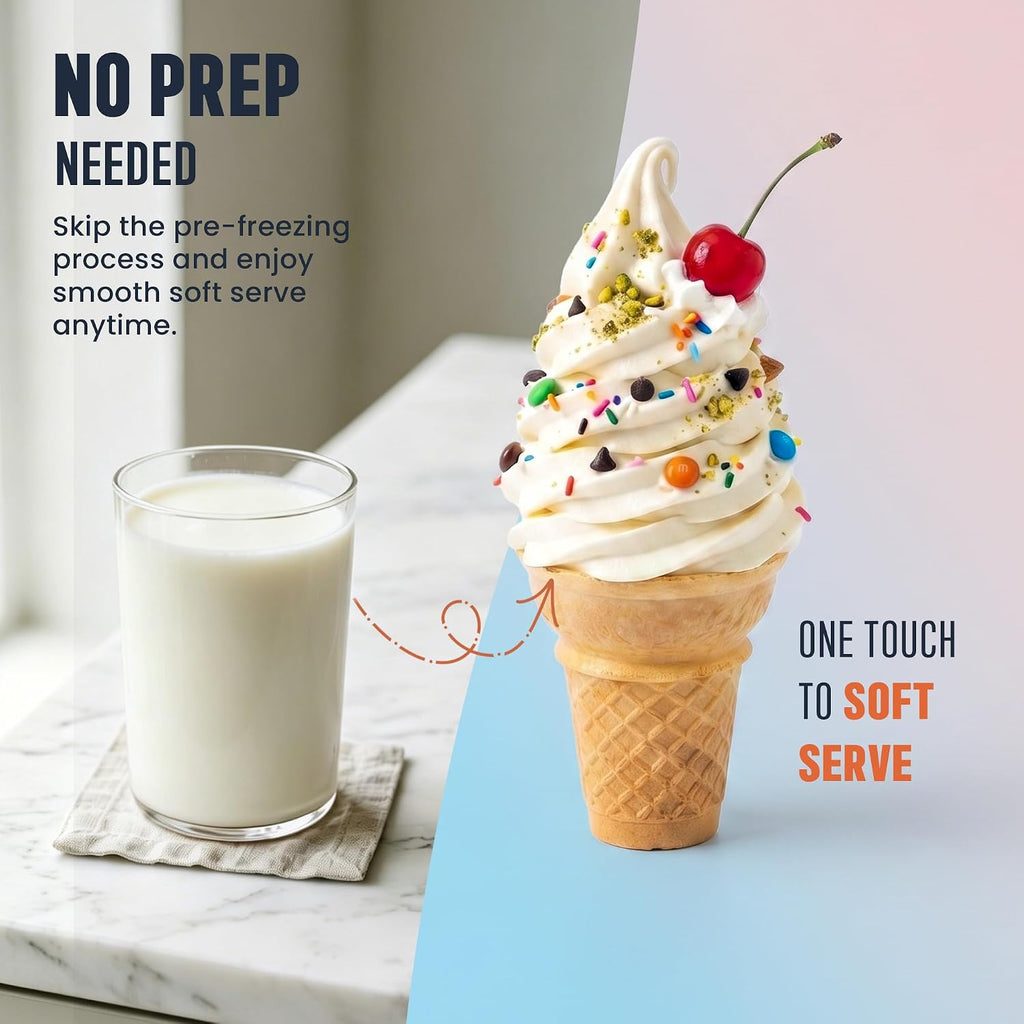 2-in-1 Slushie & Soft Serve Ice Cream Maker