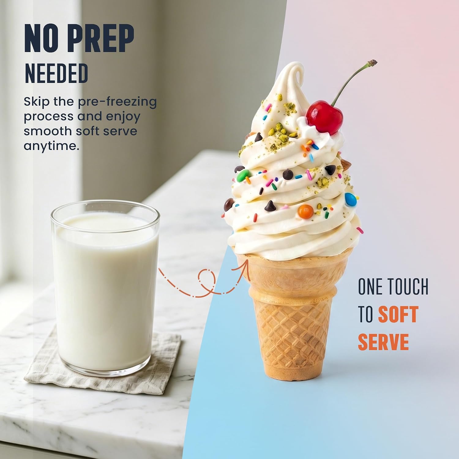 2-in-1 Slushie & Soft Serve Ice Cream Maker