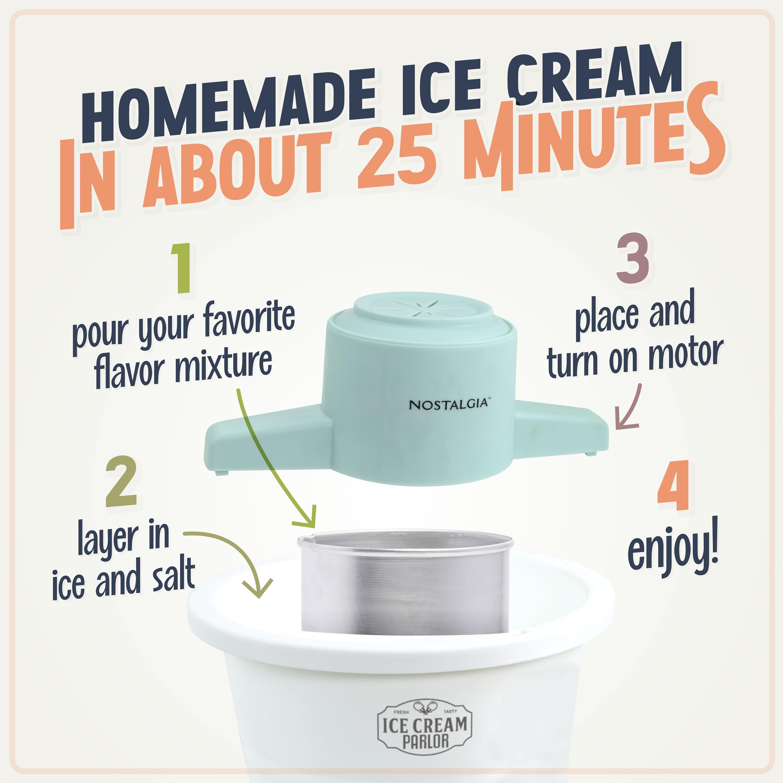 Nostalgia 6-Qt Electric Ice Cream Maker