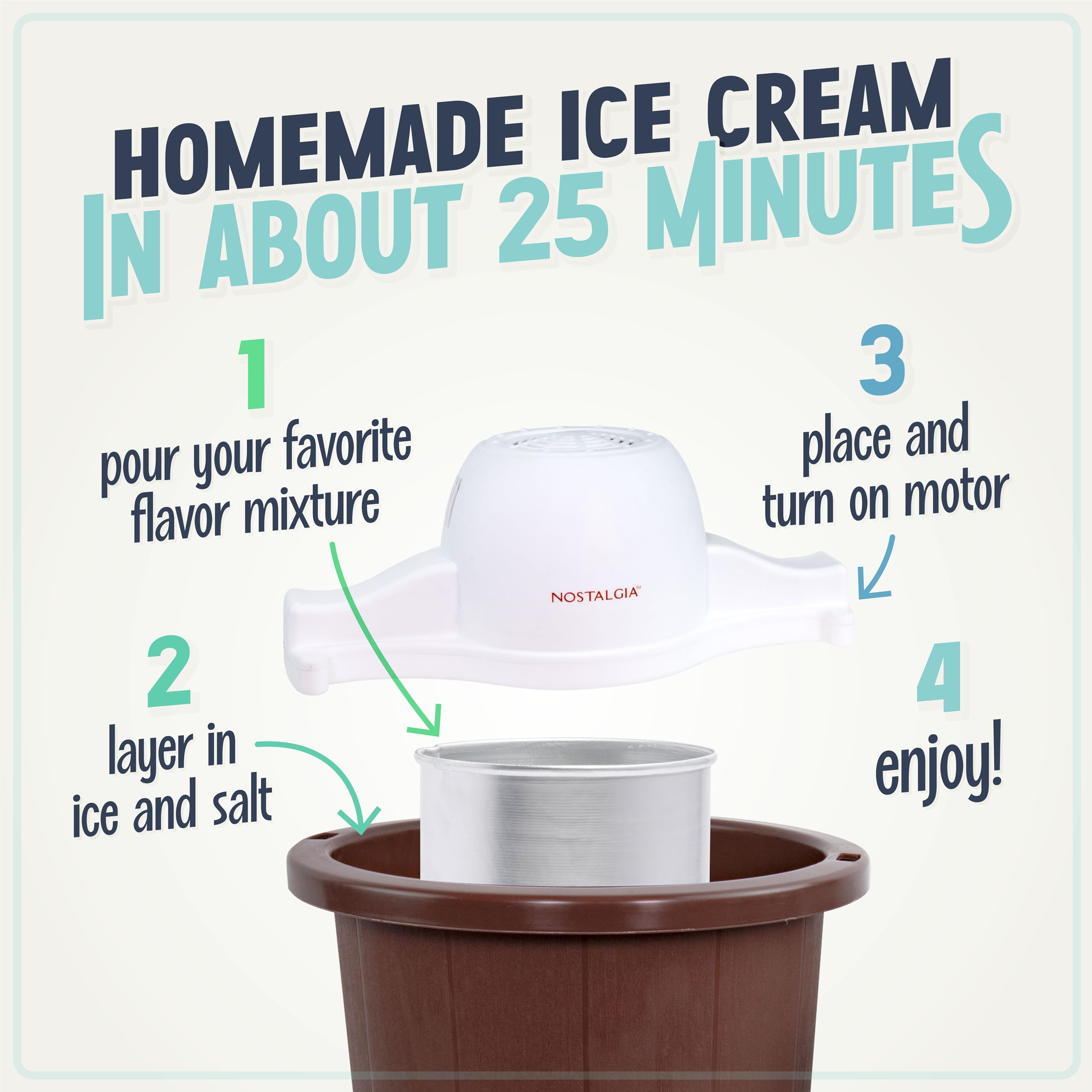 Nostalgia 6-Qt Electric Ice Cream Maker