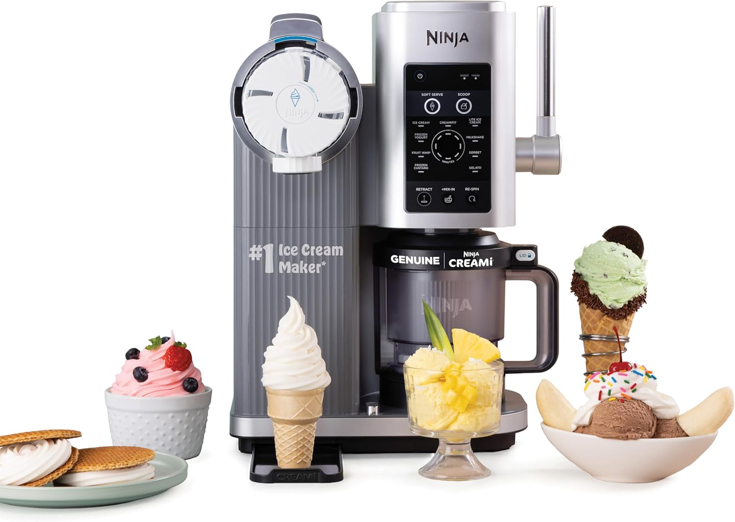 Ninja CREAMi Scoop & Swirl 13-in-1 Ice Cream Maker