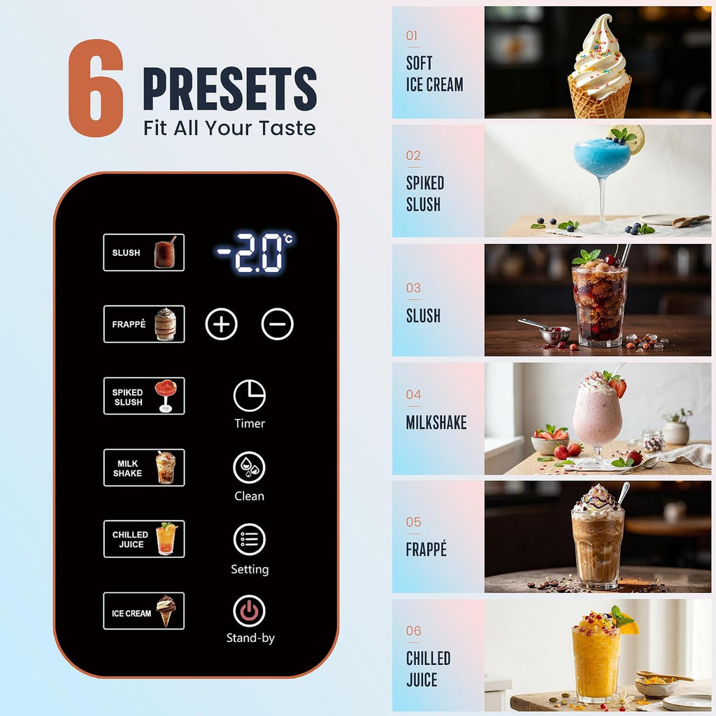 2-in-1 Slushie & Soft Serve Ice Cream Maker