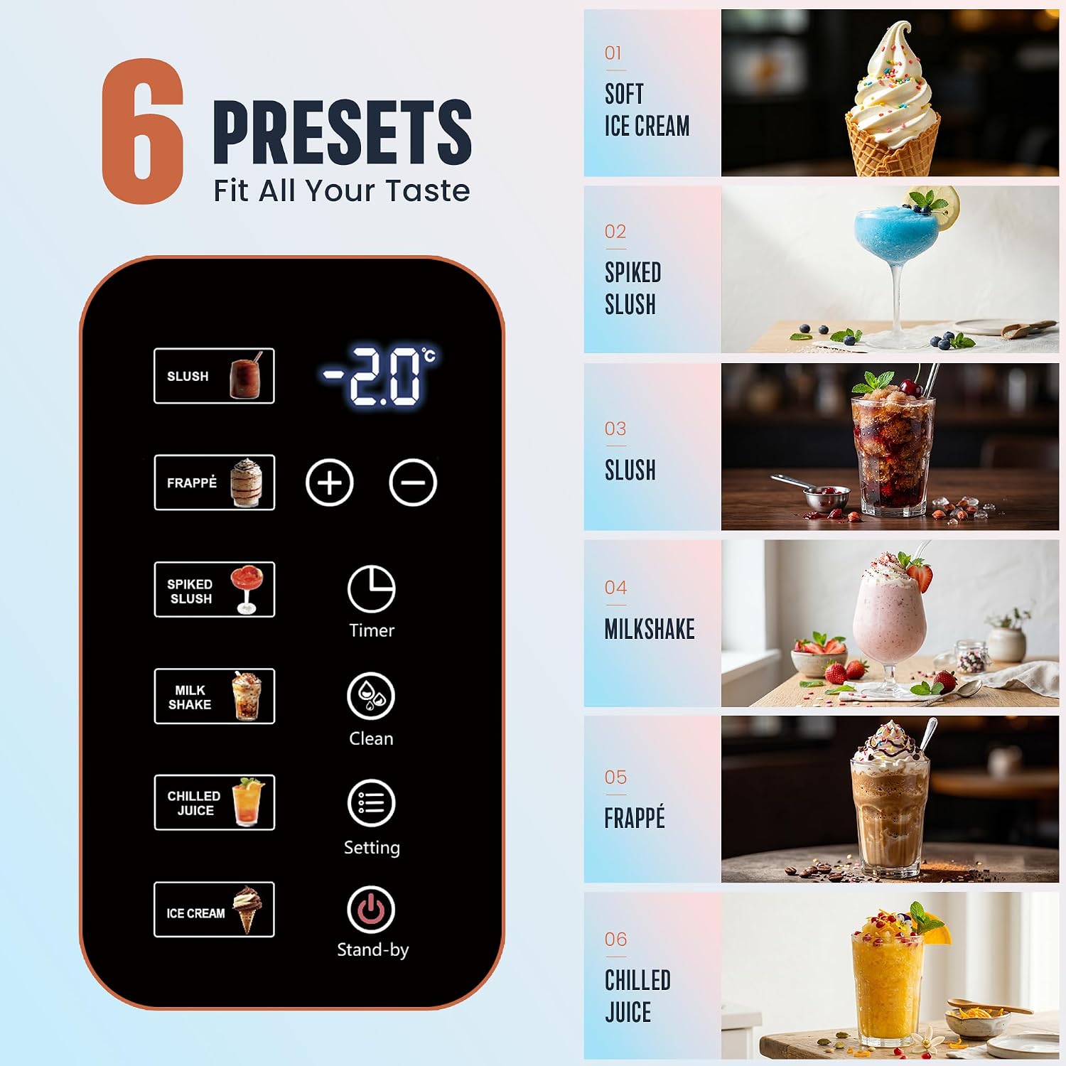2-in-1 Slushie & Soft Serve Ice Cream Maker