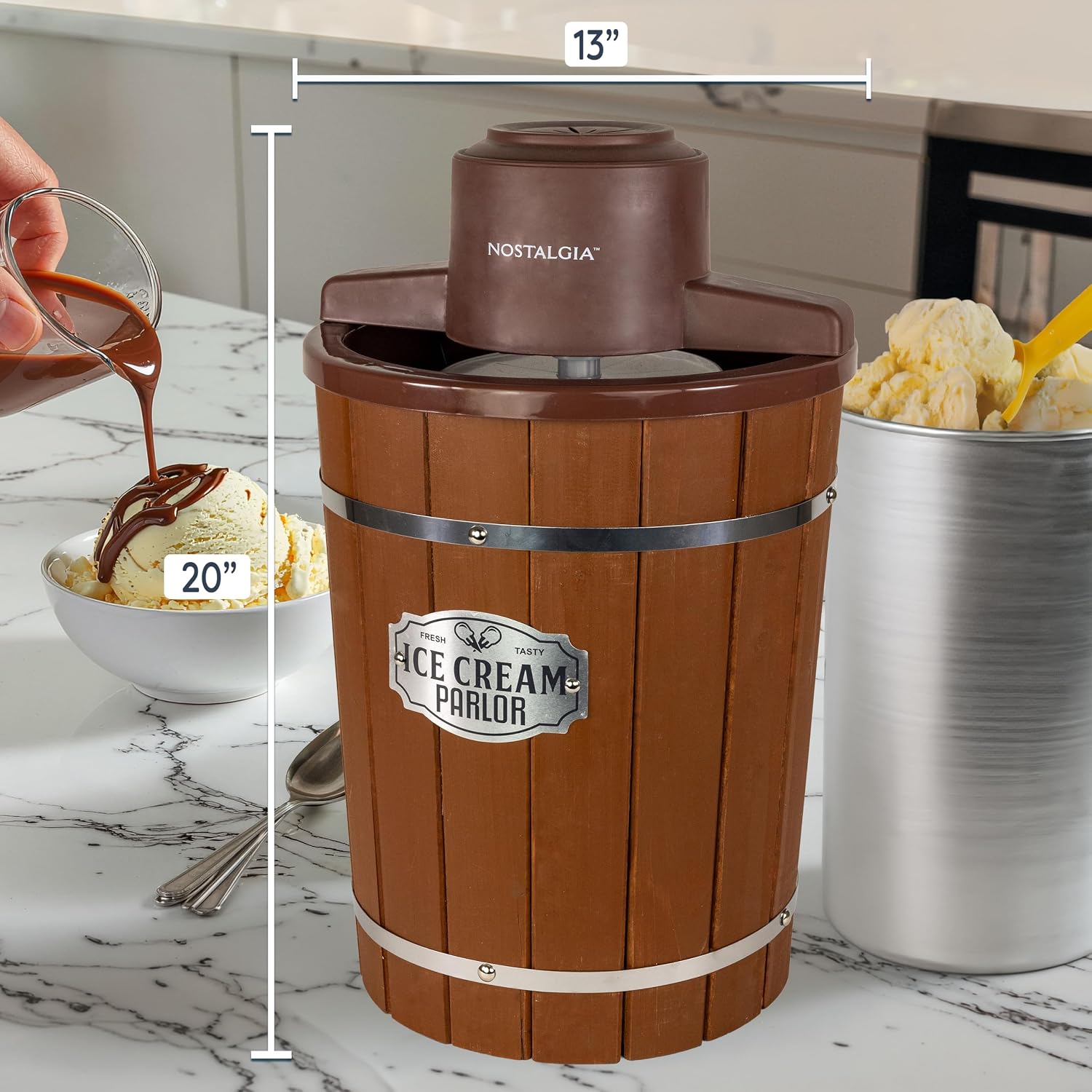 Nostalgia 6-Qt Electric Ice Cream Maker