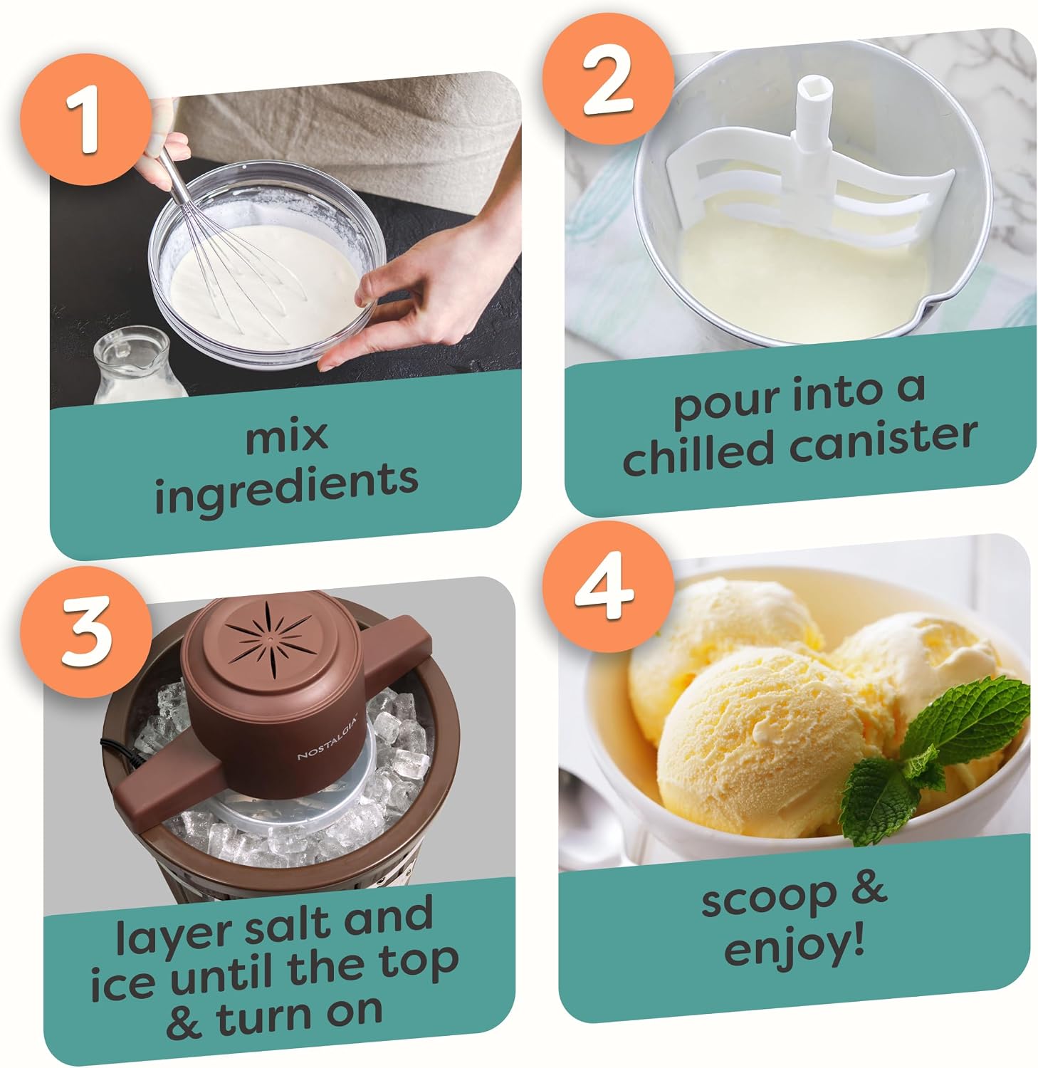 Nostalgia 6-Qt Electric Ice Cream Maker