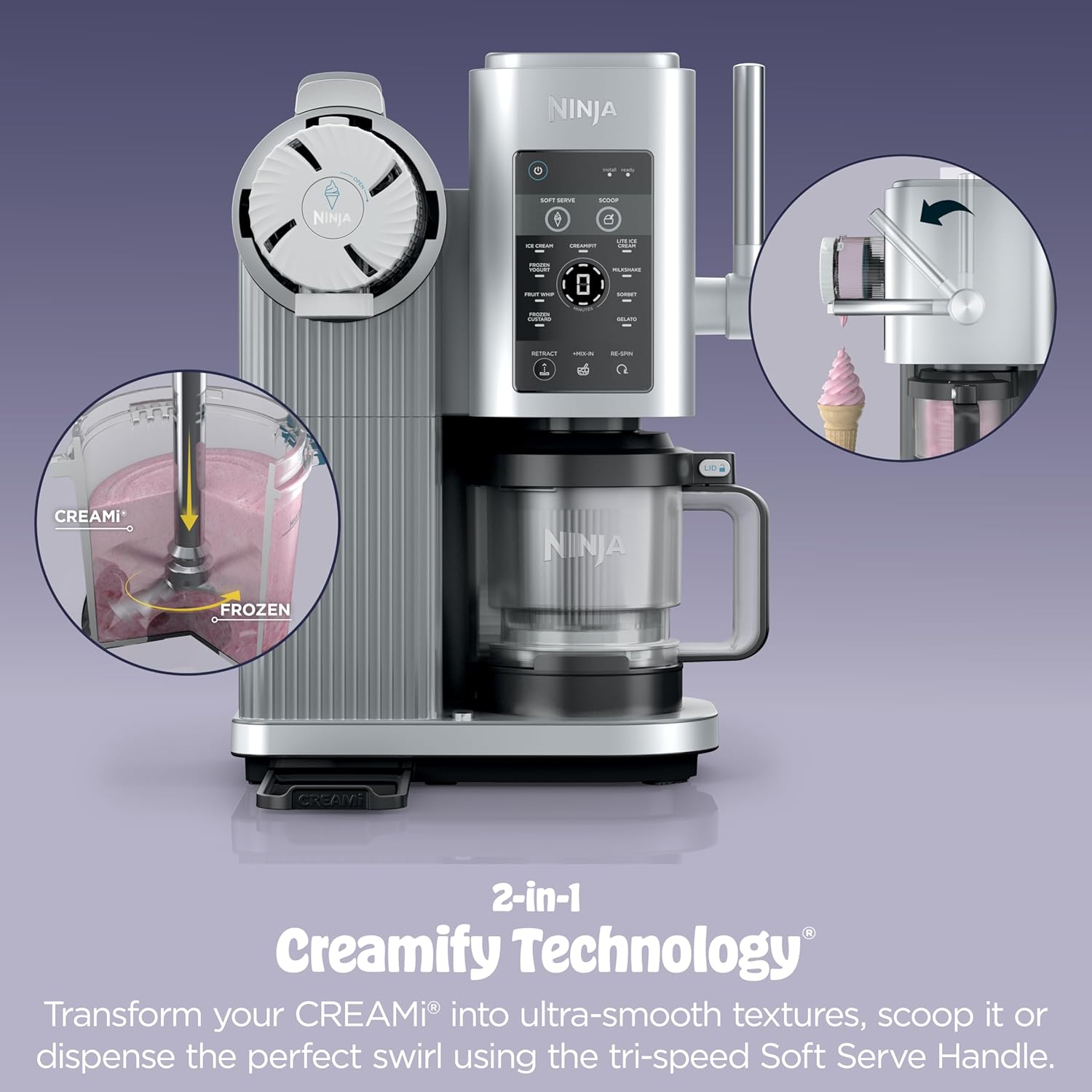 Ninja CREAMi Scoop & Swirl 13-in-1 Ice Cream Maker