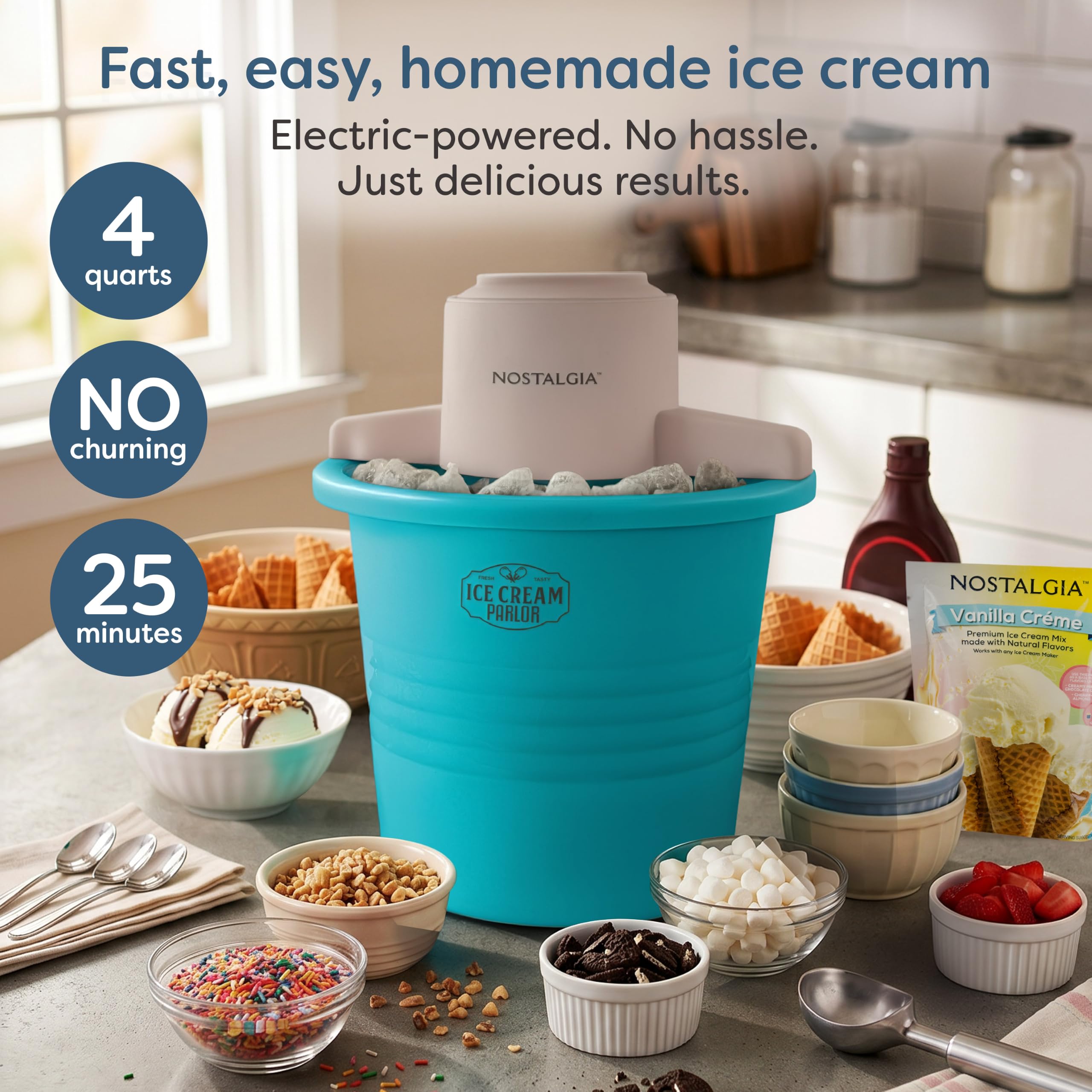Nostalgia 6-Qt Electric Ice Cream Maker