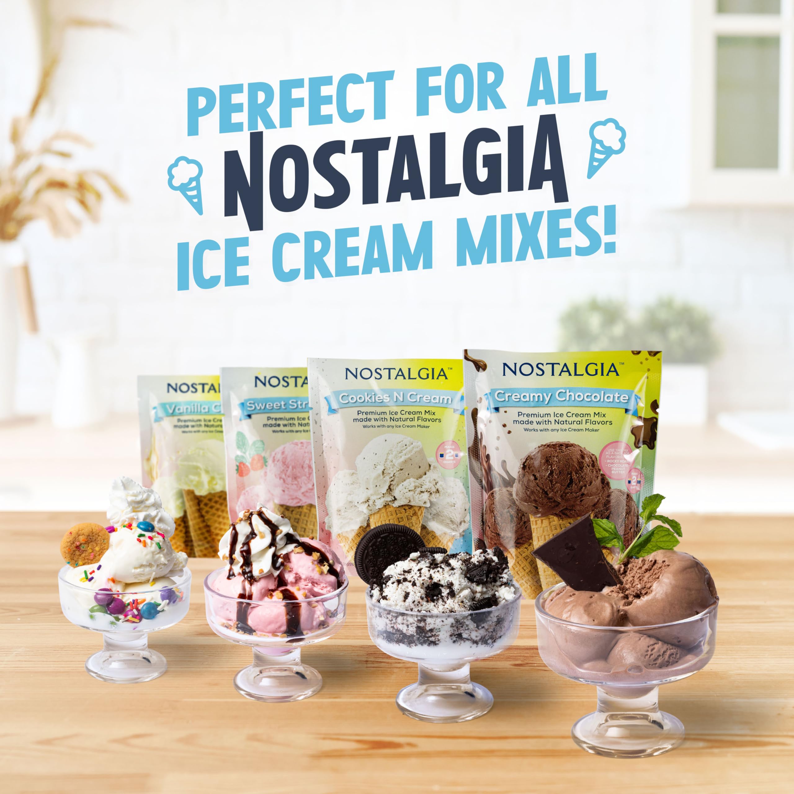 Nostalgia 6-Qt Electric Ice Cream Maker