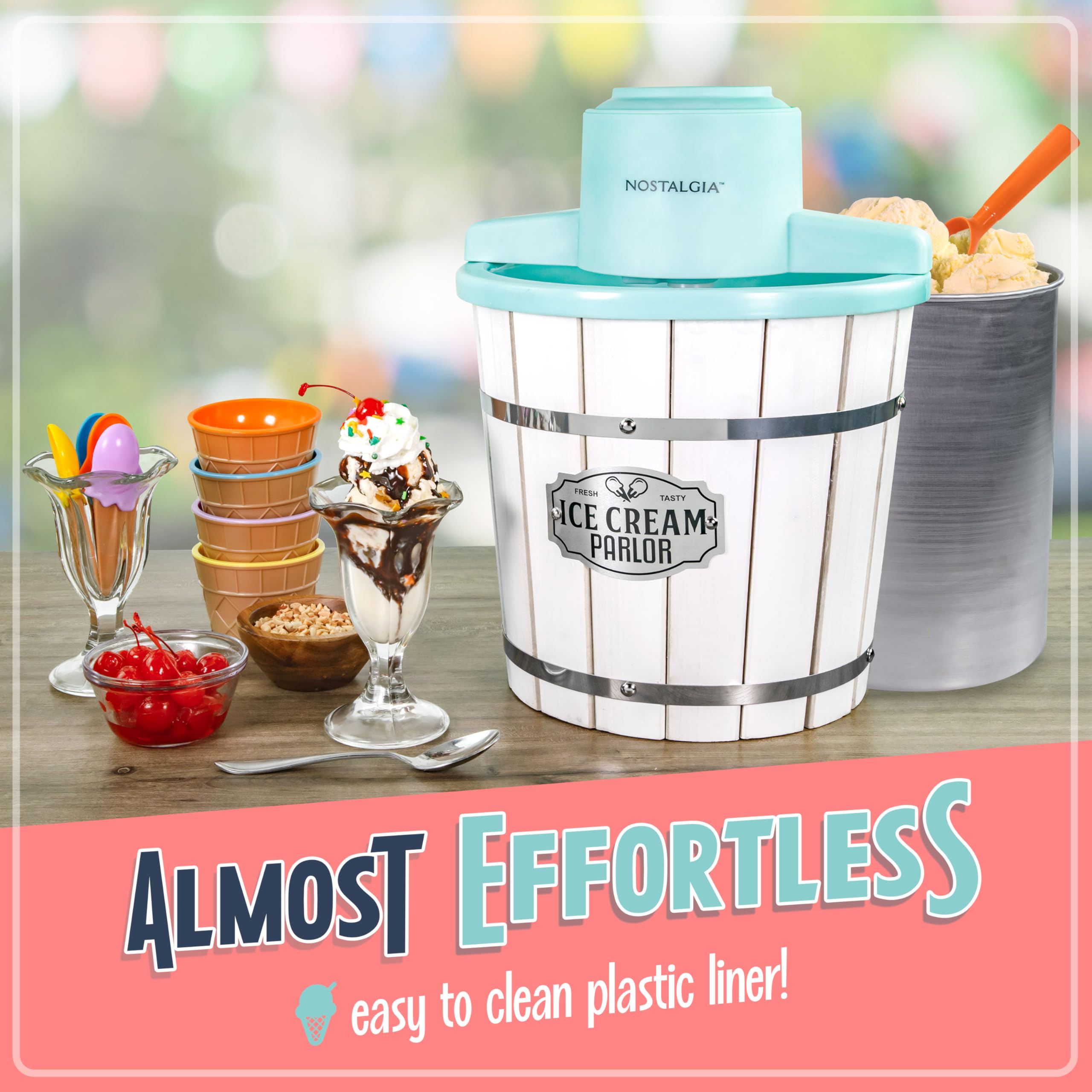 Nostalgia 6-Qt Electric Ice Cream Maker