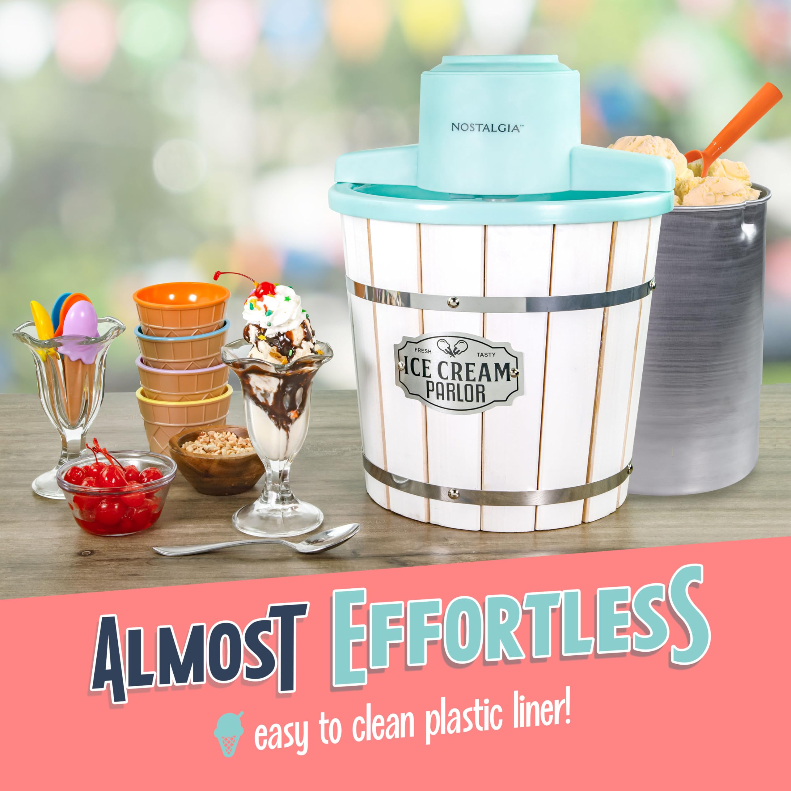 Nostalgia 6-Qt Electric Ice Cream Maker