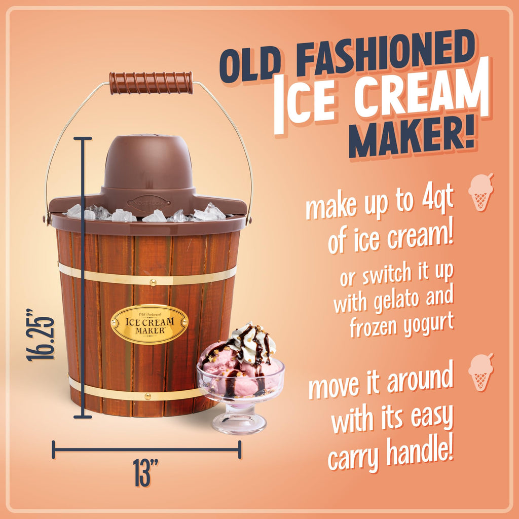 Nostalgia 6-Qt Electric Ice Cream Maker